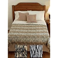 Animal Print Fleece Blanket - King