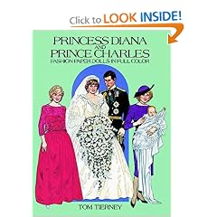 Princess Diana and Prince Charles Fashion Paper Dolls in Full Color