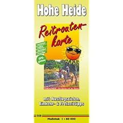 Reitroutenkarte Hohe Heide: Mit Ausflugszielen, Einkehr- & Freizeittipps, wetterfest, reissfest, abwischbar, GPS-genau. 1:60000
