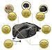 Jeddy Gear Travel Pillow & Carrier Bag in One! - Memory Foam Airplane Travel Pillow w Attached Carry Bag - Bonus Eye Mask & Ear Plugs