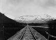 Railroad Tracks on Alaska's Kenai Peninsula, ca. 1915 - 16" x 20" - Scenic Fine-Art Gicl??e Photographic Print of an Image from the Library of Congress Collection
