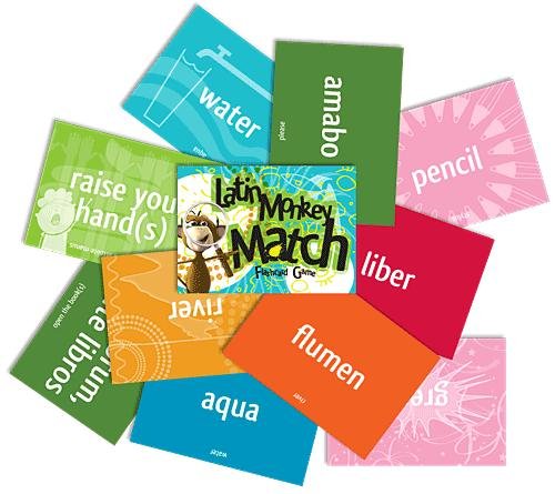Latin Monkey Match Card Game (Latin Edition)