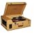 Crosley CR89 Traveler Stack-o-Matic Turntable, Brown/Tweed