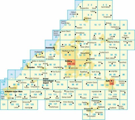City Travel Guides Discounted  Books : Ordnance Survey/Philip's Street Atlas Bristol and Bath (Street Atlas)