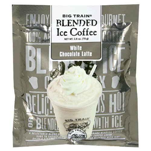 Big Train White Chocolate Blended Ice Coffee (single serve bag), Pack of 25 2.8-Ounce Units (70-Ounces)