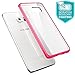 Galaxy S6 Edge Plus Case, i-Blason [Scratch Resistant] Halo Series Hybrid Clear Case/Cover with TPU Bumper for Samsung Galaxy S6 Edge Plus + (Clear/Pink)