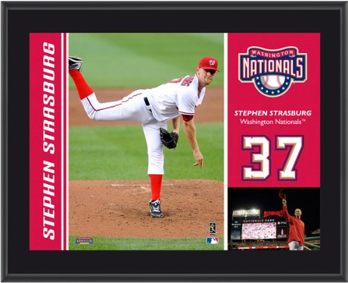 Stephen Strasburg Plaque | Details: Washington Nationals, Sublimated, 10x13, MLB Plaque