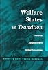 Welfare States in Transition : National Adaptations in Global Economies