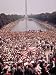 Crowd Gathered on Washington Monument Mall for March on Wash. for Jobs and Freedom Photographic Poster Print by Paul Schutzer, 12x16