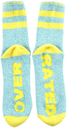 Arthur George Over Rated Half Crew Sock Green Marled 7-12
