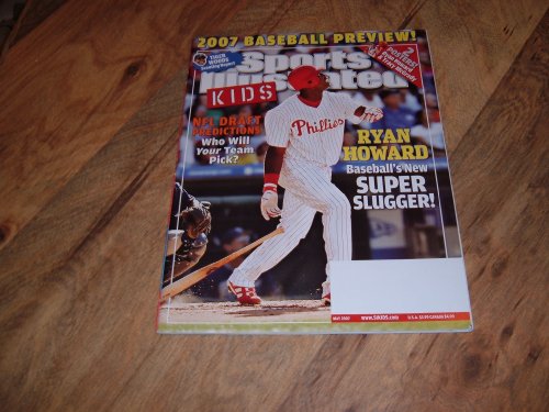 Ryan Howard, Philadelphia Phillies' Star Player-Sports Illustrated For Kids, May 2007 issue-9 Trading Cards and Dual-sided poster attached.