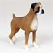 Boxer, Uncropped Original Dog Figurine (4in-5in)