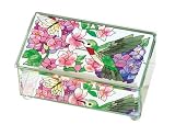 Hummingbird Glass Trinket Box