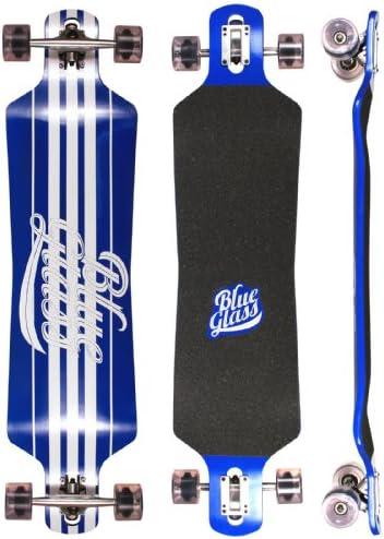 New Blueglass Blueline 10x40" Drop Through Drop Down Downhill Longboard USA Made