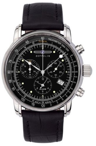Zeppelin Chrono-Alarm 7680-2 Chronograph for Him Made in Germany Zeppelin Chrono-Alarm 7680-2 Chronograph for Him Made in Germany