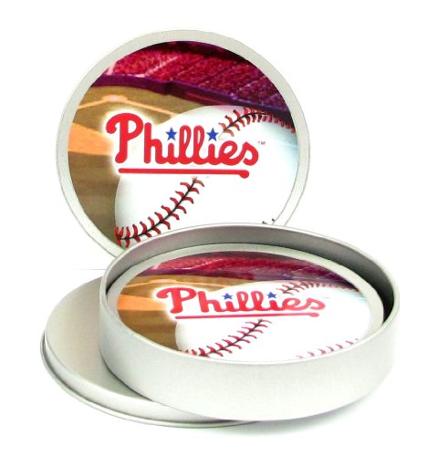 Philadelphia Phillies - MLB 4 Slimline Coaster Set in a Tin