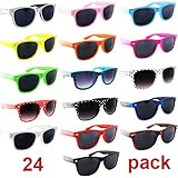 Lot of 24 Nerd Glasses Buddy Holly Wayfarer Dark Lenses