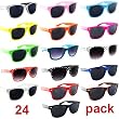 Lot of 24 Nerd Glasses Buddy Holly Wayfarer Dark Lenses