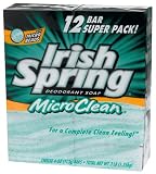 Irish Spring Deodorant Bar Soap, MicroClean, 4-Ounce Bars in 12-Count Packages (Pack of 3)