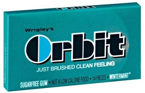 Orbit Sugarfree Gum Wintermint, 14-Piece Packs (Pack of 24)