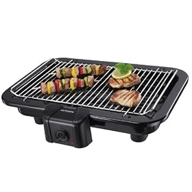 Severin - 2790.760 - Barbecue - 2500 W - Grille Chrom�e - 41 x 26 cm - Noir