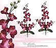 TWO 30" Phalaenopsis Orchid Artificial Silk Flower Bendable Sprays