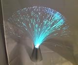 Glasfaserlampe mit LED im Ufo Design - Der Retro Hit aus den