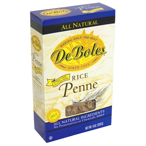 De Boles Pasta Rice Penne, 8-Ounce Boxes (Pack of 12)