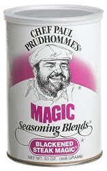 Chef Paul Blackened Steak Magic Seasoning, 20-Ounce Canisters (Pack of 2)