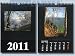 Foto-Bastelkalender 2011 - schwarz-glänzend /weiß-matt