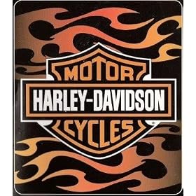 Harley Davidson Fleece Blanket - Orange