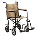 Drive Medical Fly-Weight Transport Chair - Brown