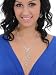 Rhinestone Dangling HEART Necklace Matchart Earring 3 Piece Seting