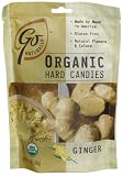 GoNaturally Organic Ginger Gluten Free Hard Candies, 3.5-Ounce Bags (Pack of 6)