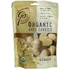 GoNaturally Organic Ginger Gluten Free Hard Candies, 3.5-Ounce Bags (Pack of 6)