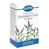 Alvita Tea Bags, Peppermint Leaf, Caffeine Free, 30 tea bags [1.5 oz (43 g)] (Pack of 3)