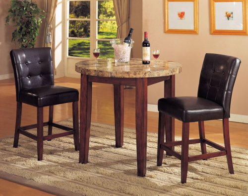 Bologna Counter Height Table Set By Acme Furniture