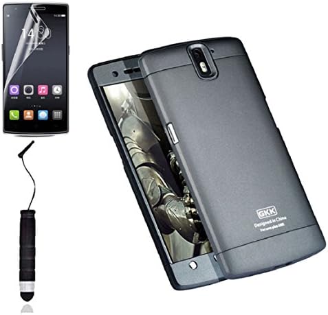 Bessky(TM) 2015 New Film + Stylus + Armor HARD Back CASE Cover COVER For Oneplus A0001 (Gray)