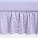 Balboa Baby Lavender Poppy Collection Cotton Sateen Dust Ruffle - Lavender