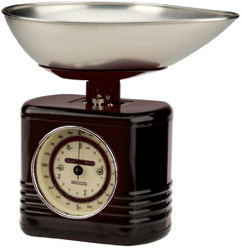 Typhoon, Bilancia da cucina Vintage, colore: Nero Typhoon, Bilancia da cucina Vintage, colore: Nero
