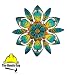 The Handy GuyÂ® Flower Wall Decor, 9-inch, Blue