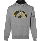 NCAA Iowa Hawkeyes Ash Classic Twill Hoody Sweatshirt