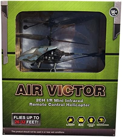 Air Victor 2CH I/R Mini Infrared Remote Control Helicopter - Gray Camouflage