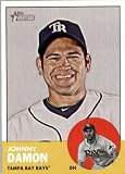 2012 Topps Heritage 418 Johnny Damon - Tampa Bay Rays (ENCASED MLB Trading Card)