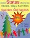 Books : United States of America Stories, Maps, Activities in Spanish and English: For Ages 10-Adult : Montana - Pennsylvania (United States of America Stories, Maps, Activities in Spanis)