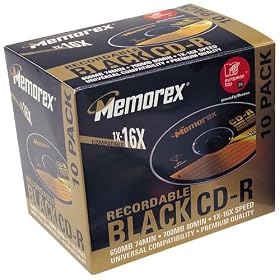 Memorex Black CDR 10 pack