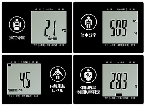 TANITA 体組成計 インナースキャン50 ブラック 【超薄型ボディ 15mm】BC-305-BK