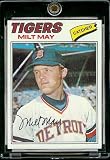 1977 Topps # 98 Milt May Detroit Tigers Baseball Card