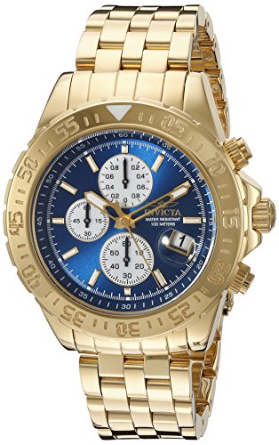 Invicta Men's 18855 Aviator Analog Display Japanese Quartz Gold Watch