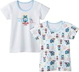 きかんしゃトーマス 半袖Tシャツ2枚組 100cm  サックス フライス H96800